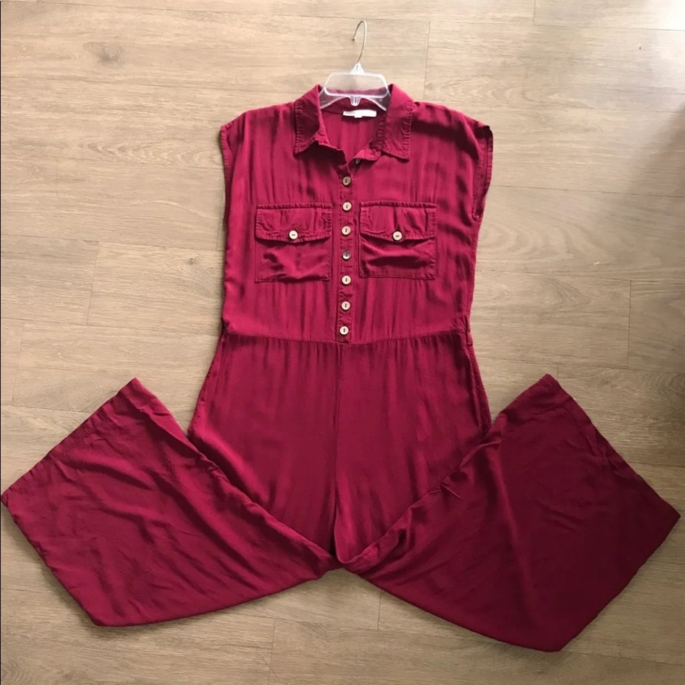 Button Down Jumpsuit